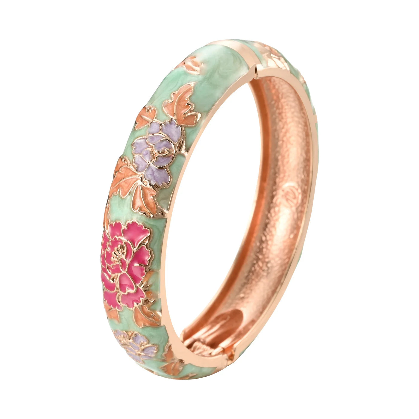 Enameled Flower Bracelets