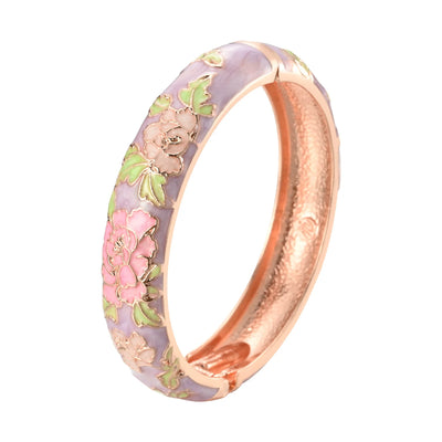 Enameled Flower Bracelets