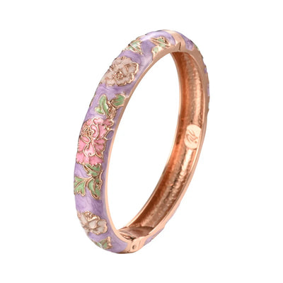 Enameled Flower Bracelets