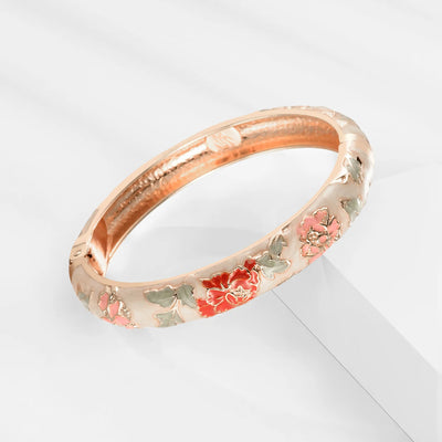 Enameled Flower Bracelets