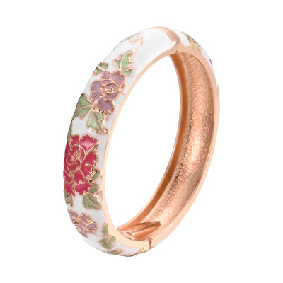 Enameled Flower Bracelets