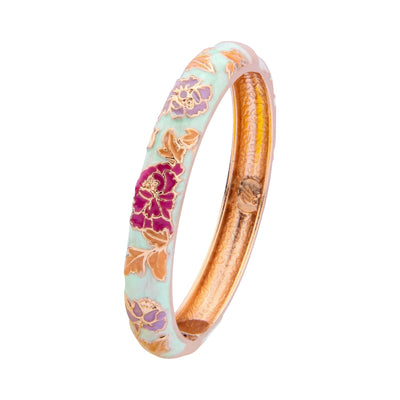 Enameled Flower Bracelets