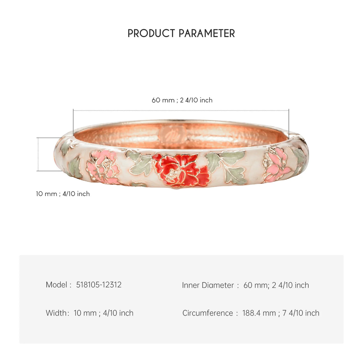 Enameled Flower Bracelets