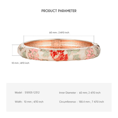 Enameled Flower Bracelets